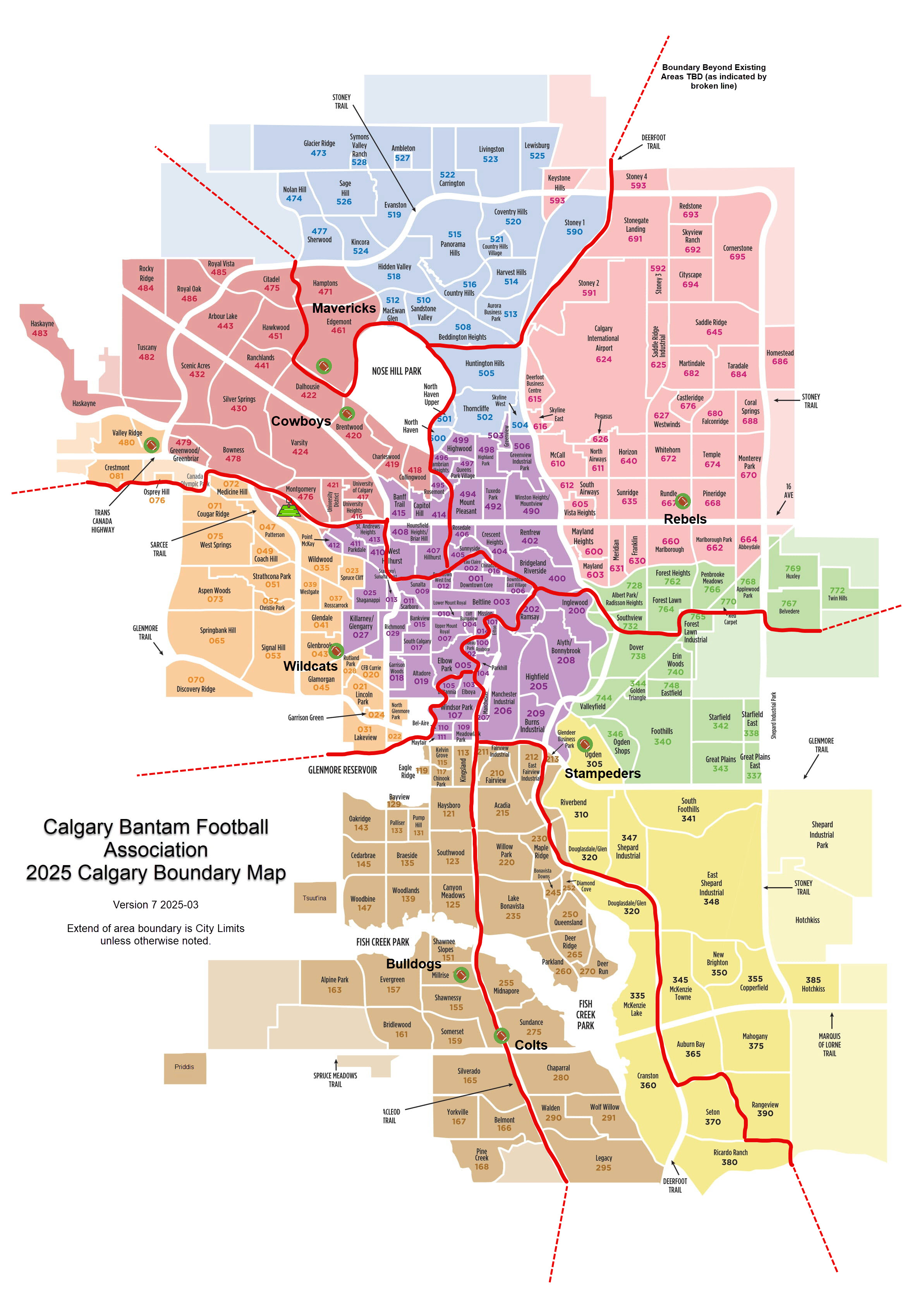 Boundary Areas for Player Assignment